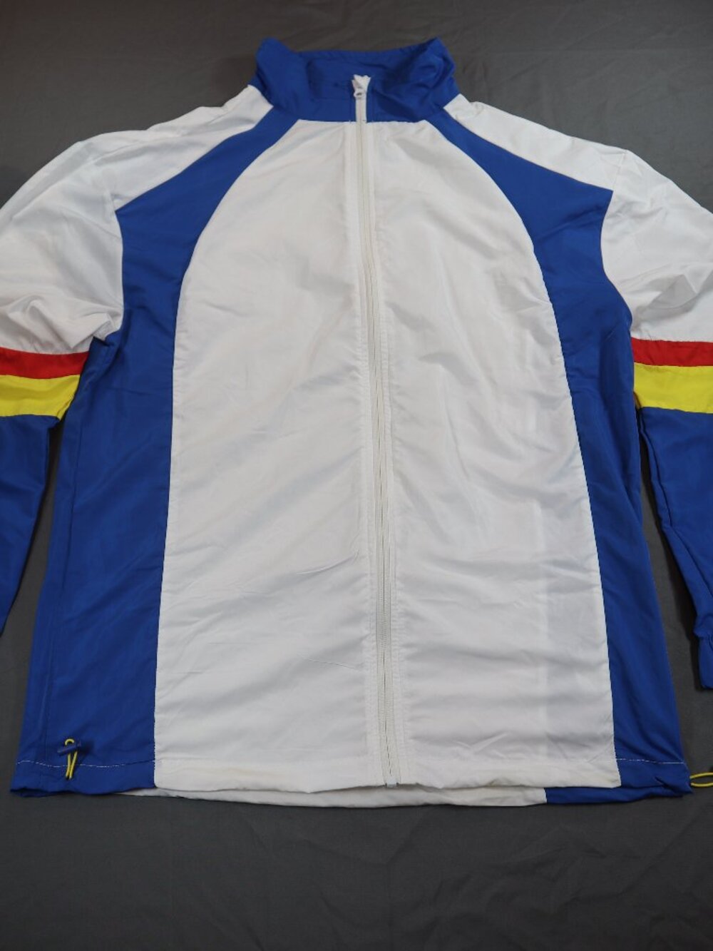 Lidl Colorblock Windbreaker Jacket Medium Blue White Logo Lightweight